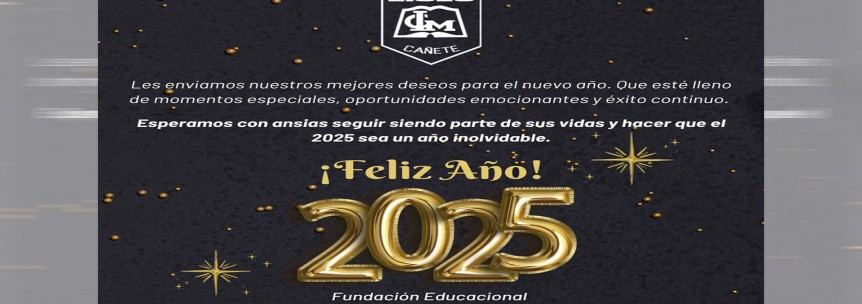 banner saludos año nuevo 2025